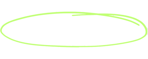 Hand-drawn oval highlight